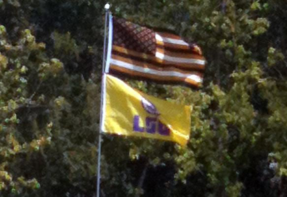 LSU / American Black and Gold Flag